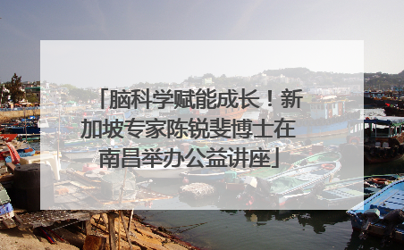 脑科学赋能成长！新加坡专家陈锐斐博士在南昌举办公益讲座