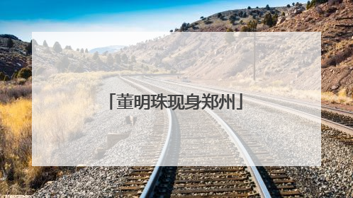 董明珠现身郑州