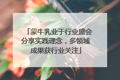蒙牛乳业于行业盛会分享实践理念，多领域成果获行业关注