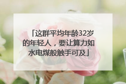 这群平均年龄32岁的年轻人，要让算力如水电煤般触手可及