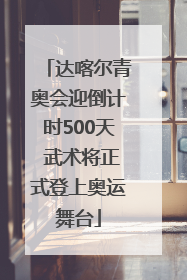 达喀尔青奥会迎倒计时500天 武术将正式登上奥运舞台