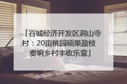 谷城经济开发区洞山寺村：20亩桃园硕果盈枝 奏响乡村丰收乐章