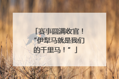 赛事圆满收官！“伊犁马就是我们的千里马！”