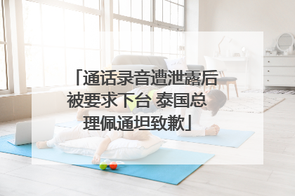 通话录音遭泄露后被要求下台 泰国总理佩通坦致歉