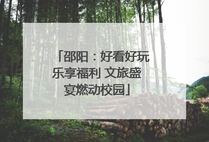 邵阳：好看好玩乐享福利 文旅盛宴燃动校园