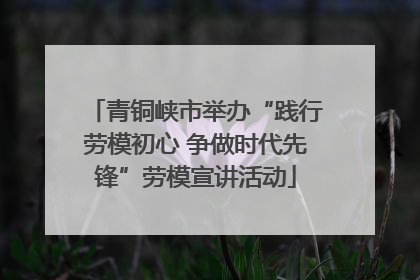 青铜峡市举办“践行劳模初心 争做时代先锋”劳模宣讲活动