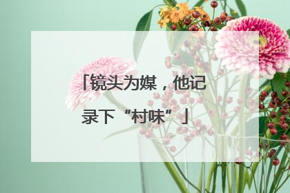 镜头为媒，他记录下“村味”