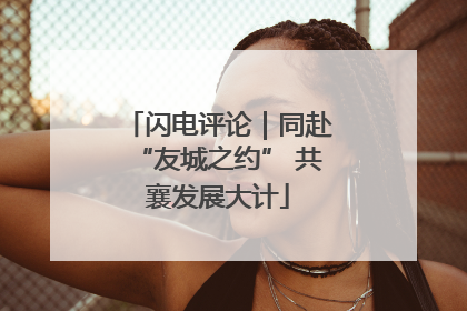 闪电评论｜同赴“友城之约” 共襄发展大计