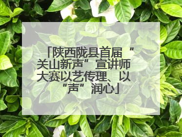 陕西陇县首届“关山新声”宣讲师大赛以艺传理、以“声”润心