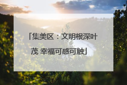 集美区：文明根深叶茂 幸福可感可触