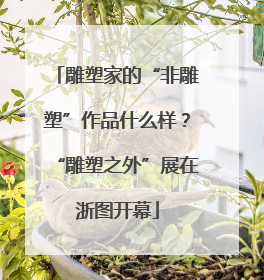 雕塑家的“非雕塑”作品什么样？“雕塑之外”展在浙图开幕