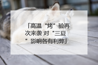 高温“烤”验再次来袭 对“三夏”影响各有利弊