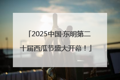 2025中国·东明第二十届西瓜节盛大开幕！