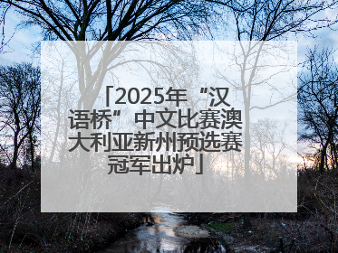 2025年“汉语桥”中文比赛澳大利亚新州预选赛冠军出炉