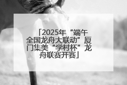 2025年“端午全国龙舟大联动”厦门集美“学村杯”龙舟联赛开赛