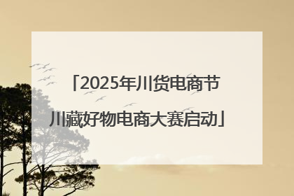 2025年川货电商节川藏好物电商大赛启动
