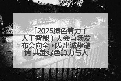 2025绿色算力（人工智能）大会首场发布会向全国发出诚挚邀请 共赴绿色算力与人工智能融合之约
