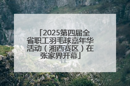 2025第四届全省职工羽毛球嘉年华活动（湘西赛区）在张家界开幕
