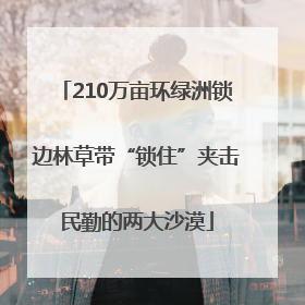 210万亩环绿洲锁边林草带“锁住”夹击民勤的两大沙漠