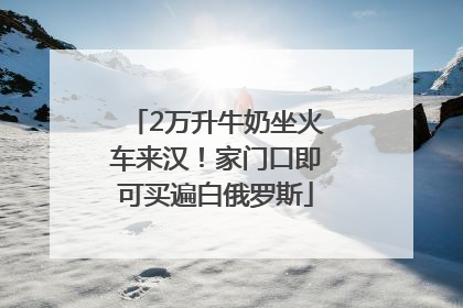 2万升牛奶坐火车来汉！家门口即可买遍白俄罗斯